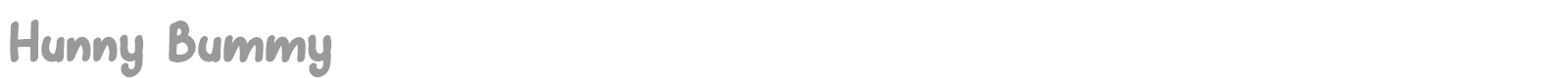 Hunny Bummy font preview